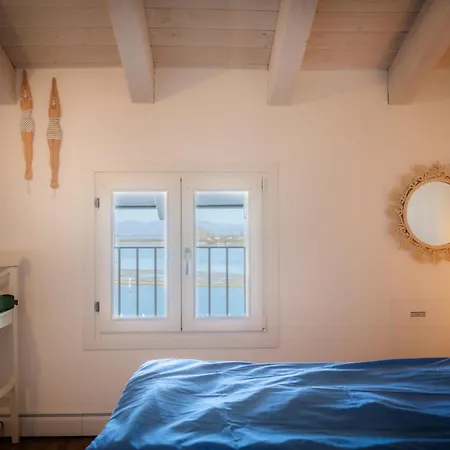 شقة Casa Bellucci - Stilvolles Familienapartment Mit Meerblick & Grossem Balkon غرادو